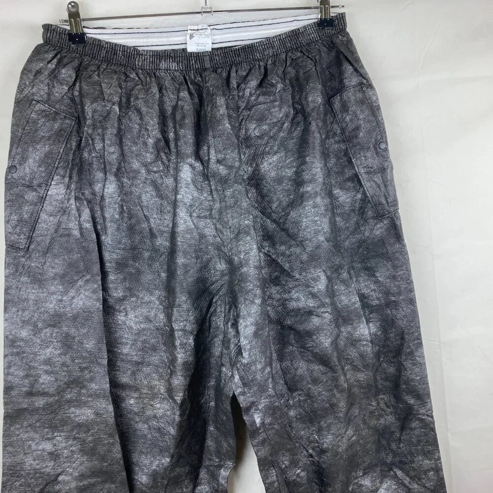 Frogg‎ Toggs Mens XXL Black Rain Pants Elastic Waist Camping Hiking Waterproof